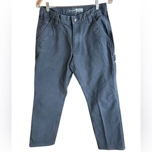 Carhartt Pants Mens 28x29 (31x30) Gray Rugged Flex Relaxed Fit Canvas Workwear